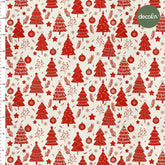 Red New Year Concept Design Patterned Digital Printed Fabric